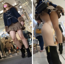 【パンチラ】犬目線で街中にいたらミニスカの中身が見えまくってるパンチラ画像の画像