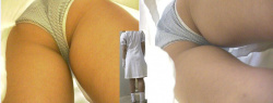 看護師さんのスカートの中を逆さ撮りの画像