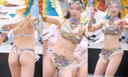 [samba-exotica動画]【フェチ動画】4K！桃尻＆スーパーアイドルルックス！レインボーカラーに包まれる2023年度No.1な女子大生サンバクイーンの画像