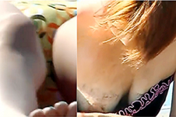盗撮 高画質【ビキニ女子】～「浜辺」で見つけた「ポロリン」動画～「乳首」「おっぱい」「マンスジ」を撮影～っ！！の画像