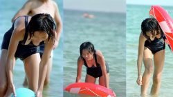 【スク水】発展途上の美少女たちのスク水姿を盗撮の画像