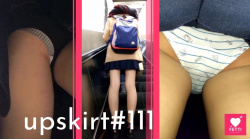 【upskirt#111】ハリがあって綺麗な太ももなJK4人のめくりパンチラや逆さ撮りの画像