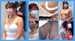 【voyeur#324】結婚式場で新婦の着替えや参列者の可愛い女の子の逆さ撮り、胸チラなどの盗撮動画の画像