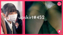 【upskirt#452】真面目系美少女JKの水玉P逆さ撮りの画像
