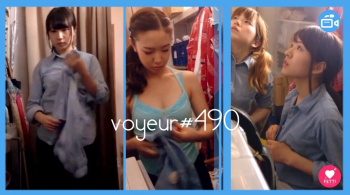【voyeur#490】バイトの女の子4人の生着替え盗撮の画像