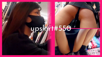 【upskirt#550】黒服美人お姉さんの黒Pとプリケツ逆さ撮りの画像