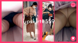 【upskirt#559】上品な美人お姉さん2人のロングスカート逆さ撮りの画像
