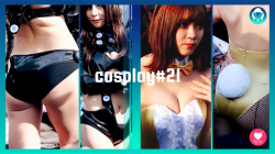 【cosplay#21】美人すぎるコスプレイヤー2人の際どい部位を撮りまくるの画像