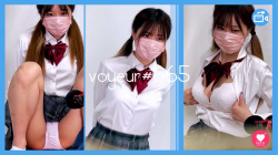【voyeur#】美少女JKの制服をはだけさせての撮影会盗撮動画の画像