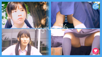 【voyeur#716】座っているJK5人のパンチラ盗撮動画の画像