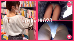 【upskirt#828】本屋で可愛い女の子の純白P逆さ撮りの画像