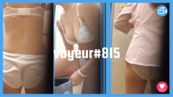 【voyeur#815】更衣室で撮影された美巨乳な女の子の着替え盗撮動画の画像
