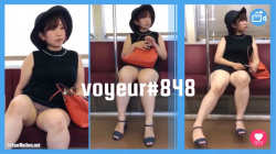 【voyeur#848】ムチムチ太ももお姉さんの対面パンチラの画像