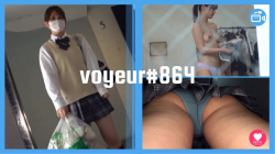 【voyeur#864】アイドル級美少女JKがエレベーター逆さや着替え、オナニーなど私生活を盗撮されてしまうの画像