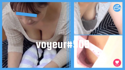 【voyeur#909】美人巨乳若ママさんの胸チラ盗撮動画の画像