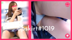 【upskirt#1019】スカート真面目丈美少女Kの白P対面パンチラと逆さ撮りの画像