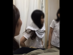 【盗撮動画】某店舗の女子更衣室を隠し撮りしたこの動画、どうやらガチでやばそうな雰囲気の画像